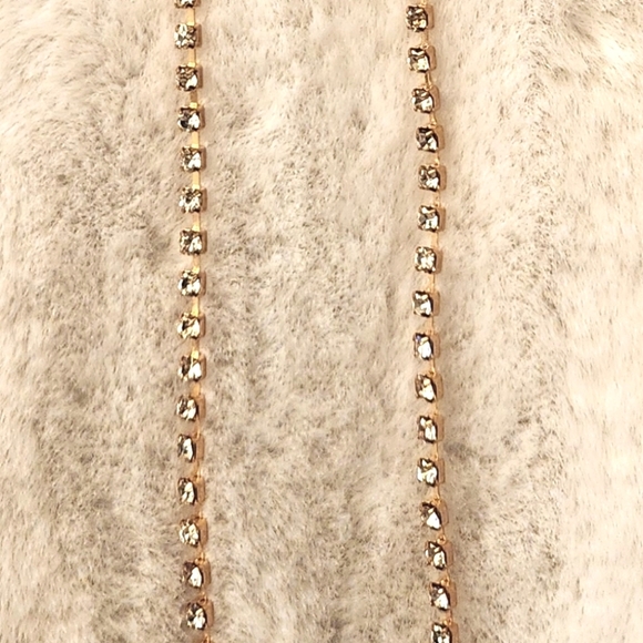 NWT Bebe Long Crystal Earrings - Picture 5 of 5